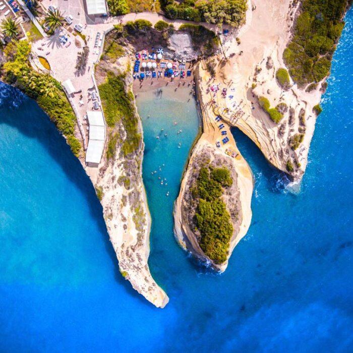 Corfu - Sidari Canal D Amour Aerial View