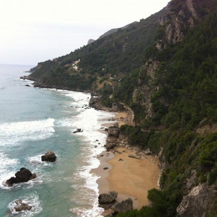 Corfu - Myrtiotissa - Beach from above view