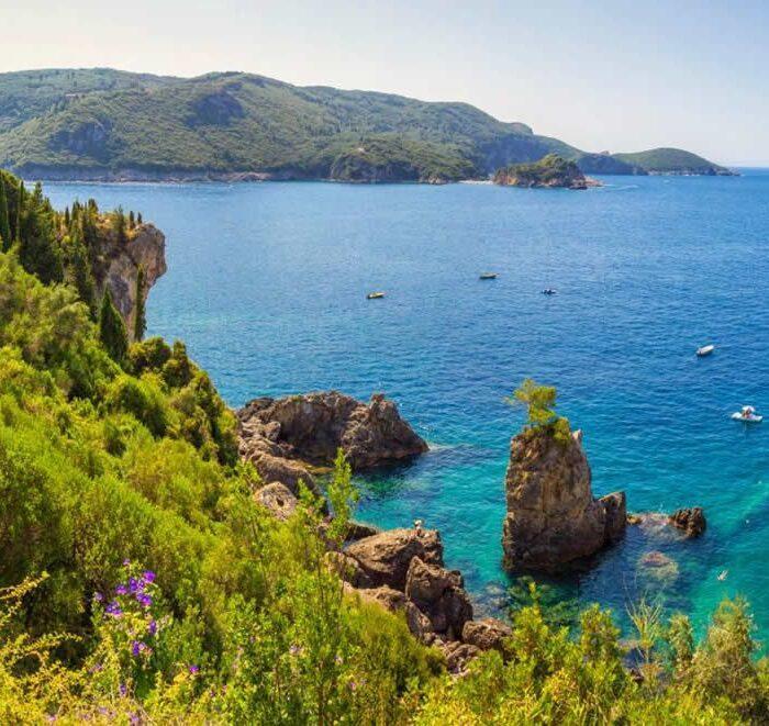 Corfu - Palaiokastritsa - Aerial view 3